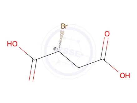Chemical structure of (R)-2-Bromosuccinic Acid