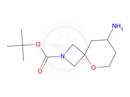 Chemical structure of tert-Butyl 8-amino-5-oxa-2-azaspiro[3.5]nonane-2-carboxylate