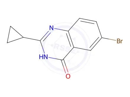 Chemical structure of 6-Bromo-2-cyclopropylquinazolin-4(3H)-one