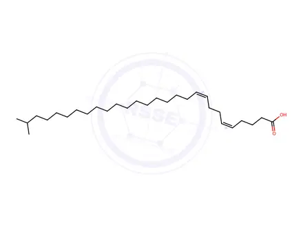 Chemical structure of 27-methyl-5,9-octacosadienoic acid