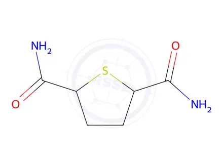 Chemical structure of Tetrahydrothiophene-2,5-dicarboxamide