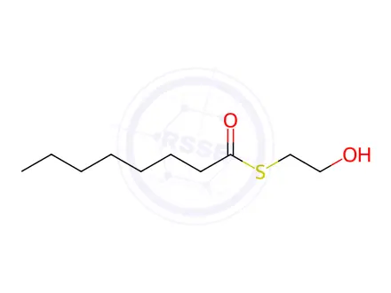 Chemical structure of Octanethioic acid S-(2-hydroxyethyl) ester