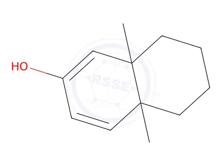 Chemical structure of 4a,8a-dimethyl-5,6,7,8-tetrahydronaphthalen-2-ol