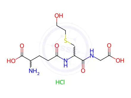 Chemical structure of S-(2-Hydroxyethyl)glutathione Hydrochloride