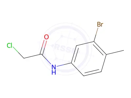 Chemical structure of N-(3-Bromo-4-methylphenyl)-2-chloroacetamide