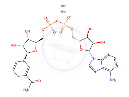 Chemical structure of Coenzyme A Impurity 10 (NADH)