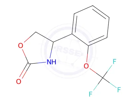 Chemical structure of 4-(2-(Trifluoromethoxy)phenyl)oxazolidin-2-one