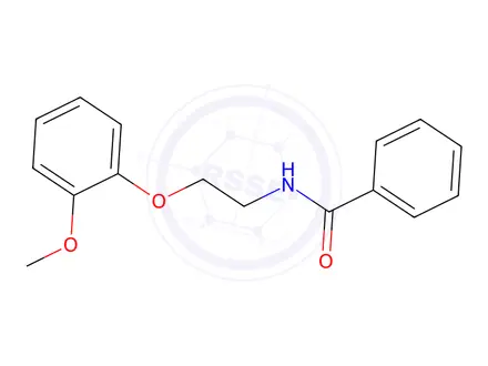 Chemical structure of N-[2-(2-Methoxyphenoxy)ethyl]benzoylamine