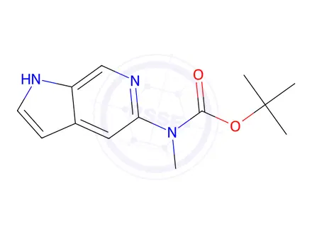 Chemical structure of CarbaMic acid, (1H-pyrrolo[2,3-c]pyridin-5-ylMethyl)-, 1,1-diMethylethyl ester (9CI)
