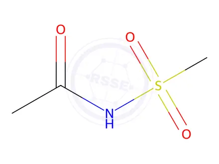 Chemical structure of N-(Methylsulfonyl)acetamide
