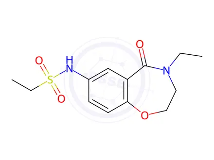 Chemical structure of N-(4-Ethyl-5-oxo-2,3,4,5-tetrahydrobenzo[f][1,4]oxazepin-7-yl)ethanesulfonamide