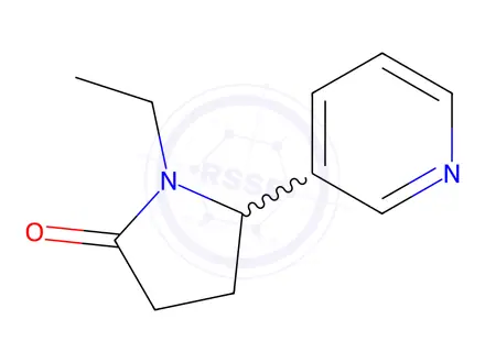 Chemical structure of Norcotinine Impurity 1 (N-Ethyl Norcotinine)