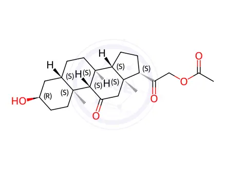 Chemical structure of Alphadolone 21-acetate