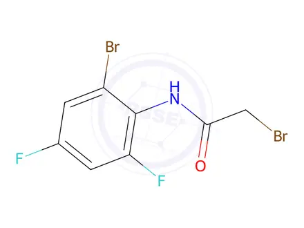 Chemical structure of 2-Bromo-N-(2-bromo-4,6-difluorophenyl)acetamide