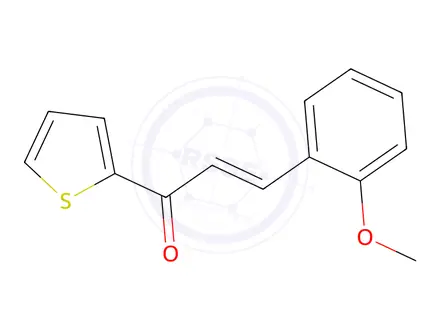 Chemical structure of 3-(2-Methoxyphenyl)-1-(2-thienyl)-2-propen-1-one