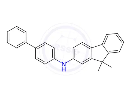 Chemical structure of N-([1,1'-Biphenyl]-4-yl)-9,9-dimethyl-9H-fluoren-2-amine
