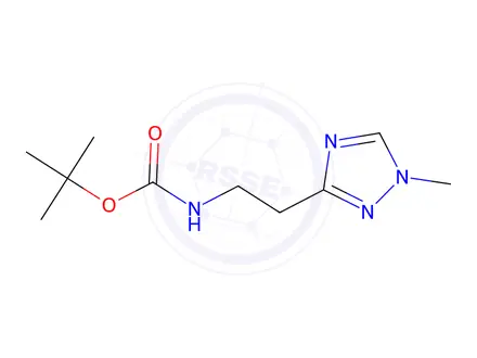 Chemical structure of Tert-butyl (2-(1-methyl-1H-1,2,4-triazol-3-yl)ethyl)carbamate