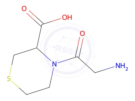 Chemical structure of 4-Glycylthiomorpholine-3-carboxylic acid