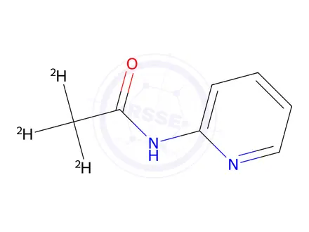 Chemical structure of N-(pyridin-2-yl)acetamide-d3