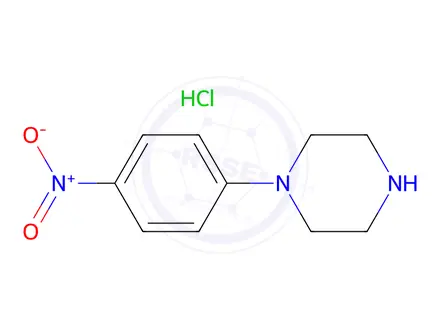 Chemical structure of 1-(4-Nitrophenyl)piperazine hydrochloride