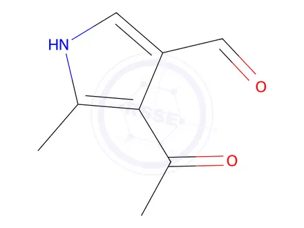 Chemical structure of 4-Acetyl-5-methyl-1H-pyrrole-3-carbaldehyde