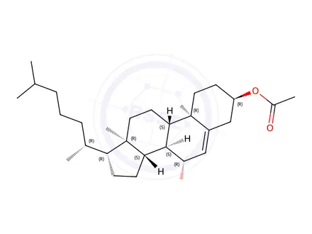 Chemical structure of 7β-Hydroxy Cholesterol 3β-Acetate