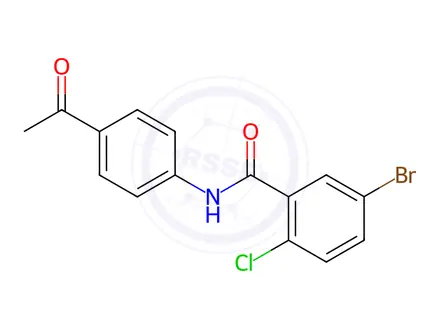 Chemical structure of N-(4-Acetylphenyl)-5-bromo-2-chlorobenzamide