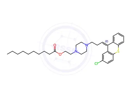 Chemical structure of Zuclopenthixol Decanoate