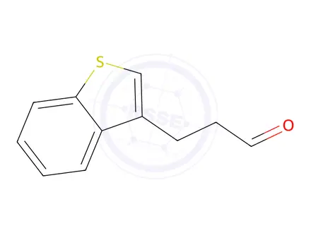 Chemical structure of 3-(Benzo[b]thiophen-3-yl)propanal