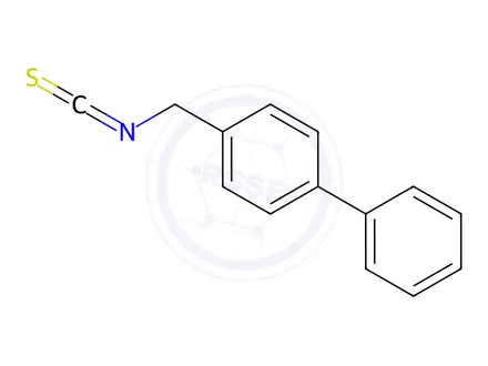 Chemical structure of 1,1'-Biphenyl, 4-(isothiocyanatoMethyl)-