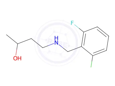 Chemical structure of 4-((2-Chloro-6-fluorobenzyl)amino)butan-2-ol
