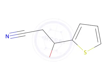 Chemical structure of β-Hydroxy-2-thiophenepropanenitrile