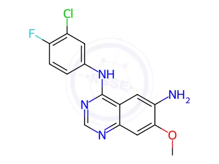 Chemical structure of Dacomitinib Amino methoxy Impurity