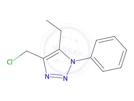 Chemical structure of 4-(Chloromethyl)-5-ethyl-1-phenyl-1H-1,2,3-triazole