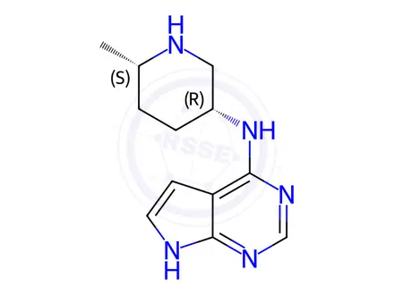 Chemical structure of Ritlecitinib Des Methyl Vinyl ketone Impurity