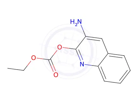 Chemical structure of ethyl 3-aminoquinoline-2-carboxylate