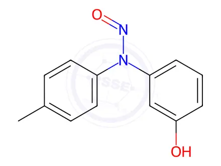 Chemical structure of Phentolamine Mesylate Impurity 41 (N-Nitroso Phentolamine Mesylate Mesilate EP Impurity C))