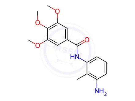 Chemical structure of N-(3-Amino-2-methylphenyl)-3,4,5-trimethoxybenzamide
