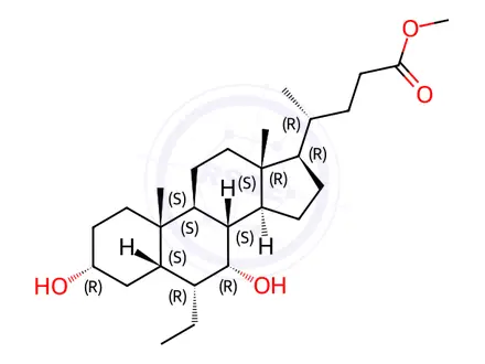 Chemical structure of Obeticholic Acid Impurity 91
