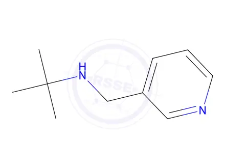 Chemical structure of 2-methyl-N-(pyridin-3-ylmethyl)propan-2-amine