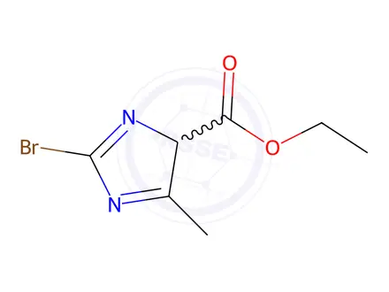Chemical structure of Ethyl 2-bromo-4-methyl-1H-imidazole-5-carboxylate