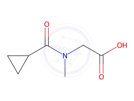 Chemical structure of 2-[(Cyclopropylcarbonyl)(methyl)amino]acetic acid