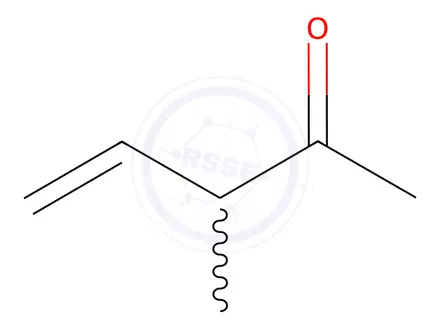 Chemical structure of 3-methyl-4-penten-2-one