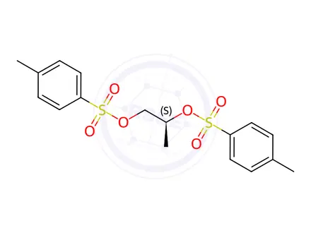 Chemical structure of (S)-propane-1,2-diyl bis(4-methylbenzenesulfonate)