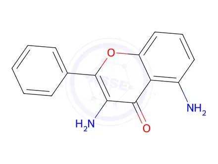 Chemical structure of 3,5-Diamino-2-phenyl-4H-chromen-4-one