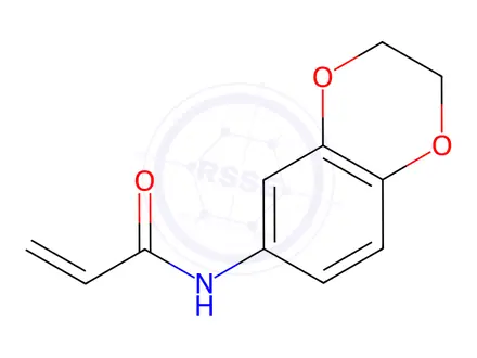 Chemical structure of N-(2,3-dihydrobenzo[b][1,4]dioxin-6-yl)acrylamide