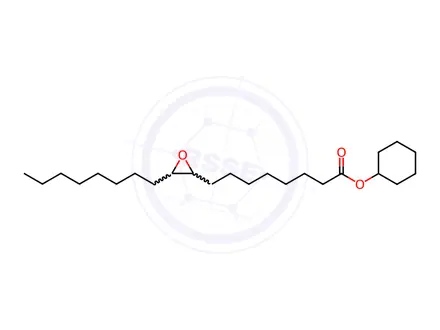Chemical structure of cyclohexyl 3-octyloxiran-2-octanoate