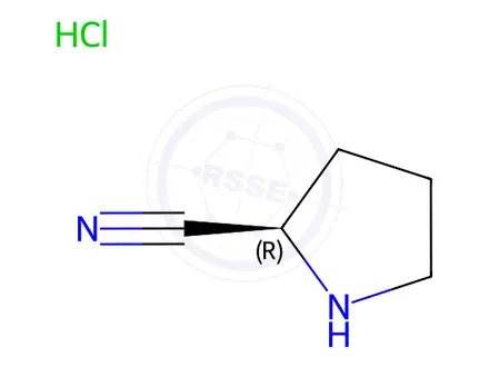 Chemical structure of (R)-Pyrrolidine-2-carbonitrile Hydrochloride