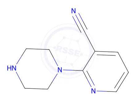 Chemical structure of 1-(3-Cyano-2-pyridinyl)piperazine