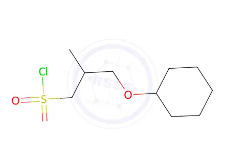 Chemical structure of 3-(Cyclohexyloxy)-2-methylpropane-1-sulfonyl chloride